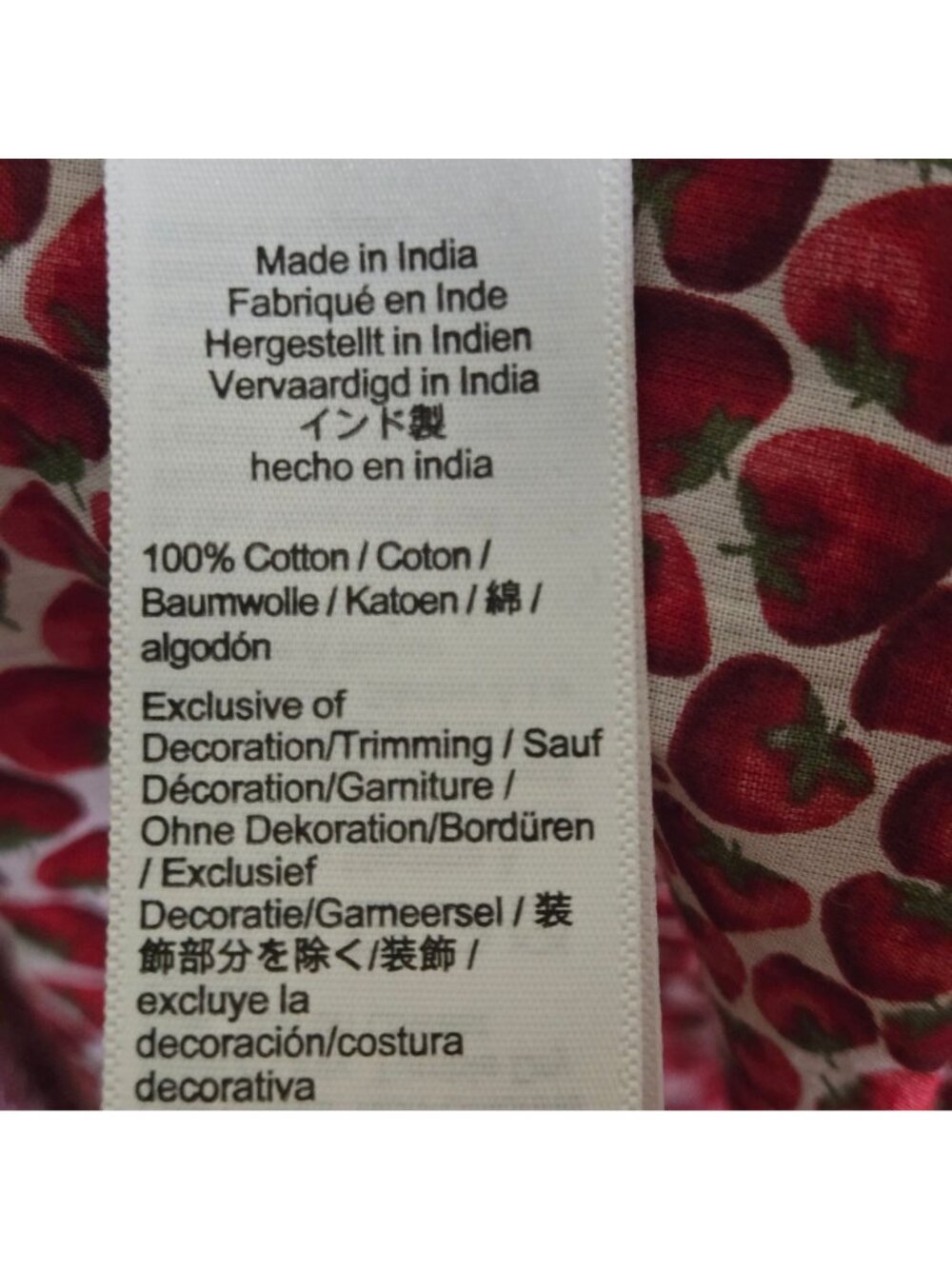 J.Crew 2024 Empire Waist Midi Dress Strawberry Swirl Print Cotton Size M - Picture 8 of 9